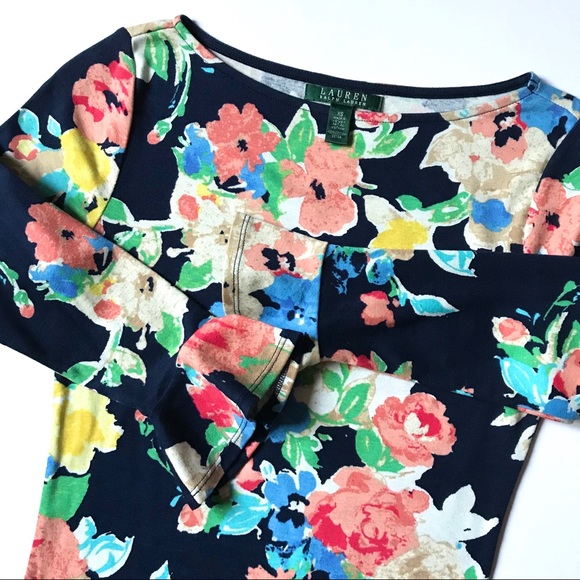 Floral Top XS NWOT - Picture 3 of 5